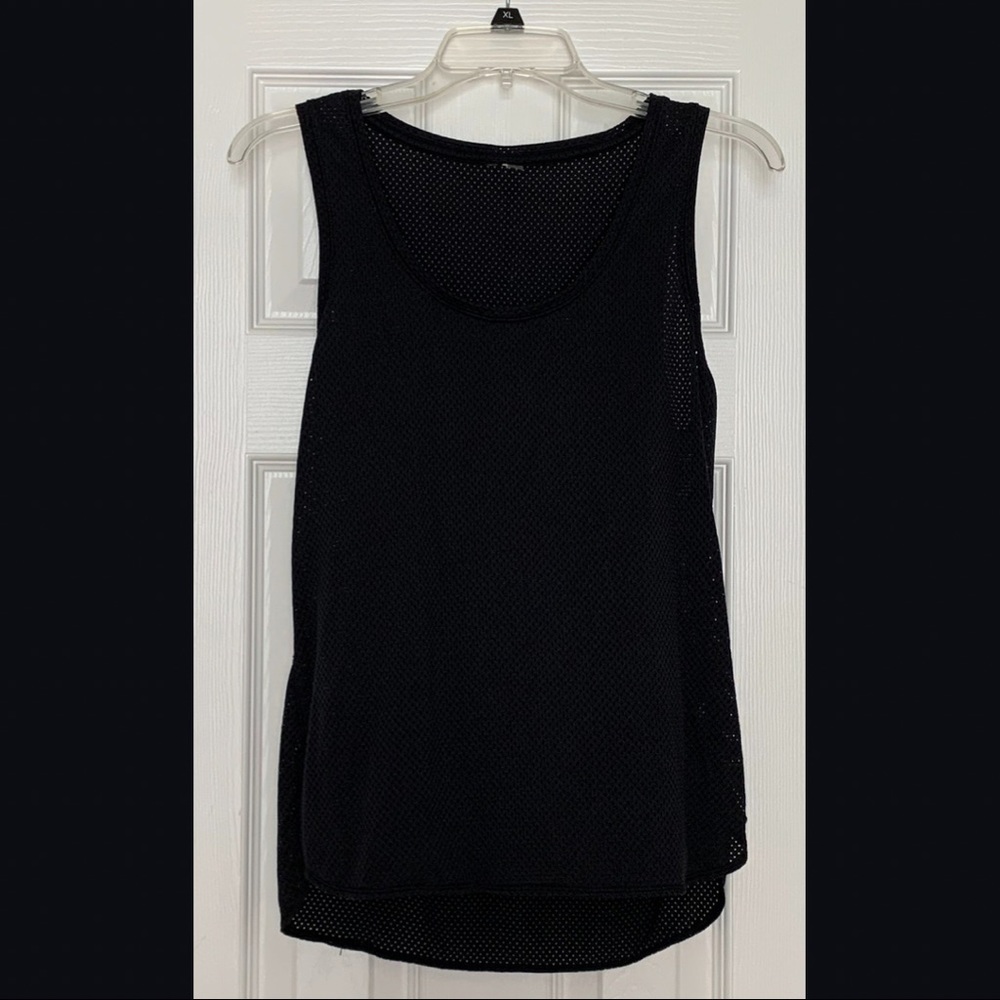 Mesh Black Athletic Tank Top - Women’s